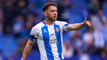 Keidi Bare, con la camiseta del Espanyol.