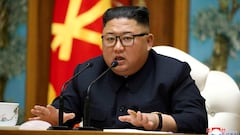 FILE PHOTO: North Korean leader Kim Jong Un speaks as he takes part in a meeting of the Political Bureau of the Central Committee of the Workers&#039; Party of Korea (WPK) in this image released by North Korea&#039;s Korean Central News Agency (KCNA) on A