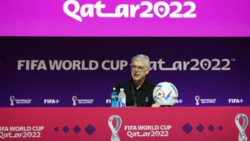 DOHA, QATAR - NOVEMBER 19: FIFA's Chief of Global Football Development Arsene Wenger attendsthe Technical Study Group Press Conference at on November 19, 2022 in Doha, Qatar. (Photo by Maja Hitij - FIFA/FIFA via Getty Images)