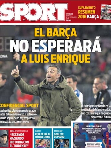 Si Luis Enrique no se pronuncia, el Barça buscará técnico