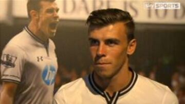 Garth Bale, en la presentación de las nuevas camisetas del Tottenham.