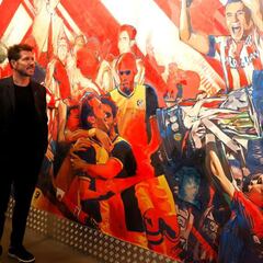 Simeone celebra sus nueve años como técnico del Atlético