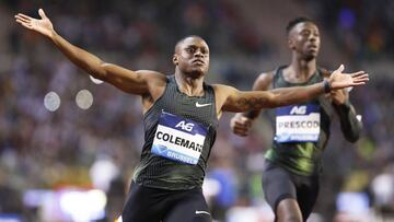 'Cañon' Coleman: 9.79 en 100 y ya es séptimo de la historia
