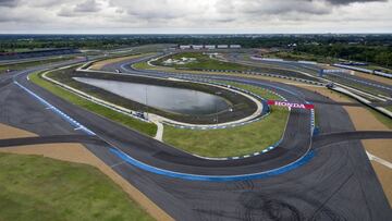 (FILES) In this file photo taken on May 17, 2017 shows the Chang International Circuit, Thailand's first FIA Grade 1 approved motorsport race track, in the northeastern Thai province of Buriram. - The Thailand MotoGP has been postponed over the new c