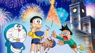 El emotivo homenaje de ‘Doraemon’ a España y a una de nuestras grandes tradiciones: las uvas de Nochevieja