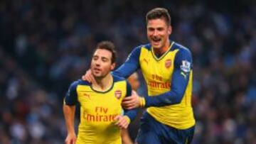 Cazorla, con Giroud.