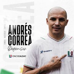 Andrés ‘Pecoso’ Correa vuelve al Once Caldas para 2023