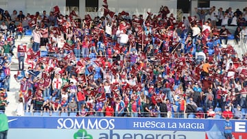 La afición del Huesca llenará hasta la bandera El Alcoraz.
