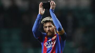 Messi se pone a 100 presumiendo de puntería