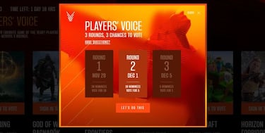 The Game Awards 2022: cómo votar al GOTY en la categoría Player's Voice