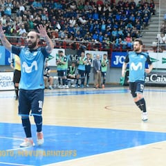 El Movistar golea al Levante para seguir en lo más alto