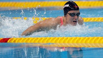 Mireia Belmonte durante los Mundiales de Budapest.