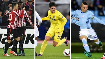 Athletic, Villarreal y Celta. 