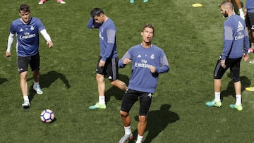 13/05/17 ENTRENAMIENTO REAL MADRID CRISTIANO RONALDO KOVACIC JAMES RODRIGUEZ BENZEMA