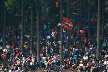 Seguidores presentes en el circuito de Spa-Francorchamps.