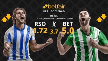 Real Sociedad vs. Real Betis: horario, TV, pronóstico, estadísticas y clasificación