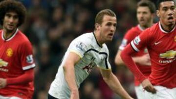 Harry Kane, en el encuentro ante el United