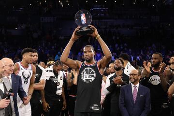 El premio de Mejor Jugador (por segunda vez: lo había ganado en 2012) fue para Kevin Durant, que anotó 31 puntos.