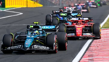 Fernando Alonso (Aston Martin AMR24). Hungaroring, Hungría. F1 2024.