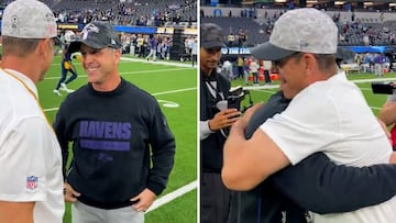 Harbaugh brothers share emotional moment before Ravens vs. Chargers clash!