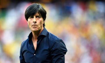 Head coach Joachim Loew of Germany looks on during the 2014 FIFA World Cup Brazil Group G match between Germany and Ghana at Castelao on June 21, 2014 in Fortaleza, Brazil.