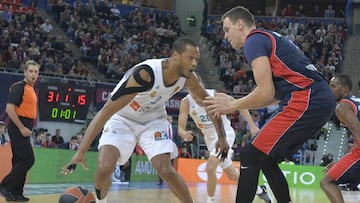 Anthony Randolph, ante el Baskonia antes de lesionarse.