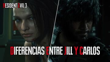 &iquest;Qu&eacute; diferencias hay entre Jill y Carlos en Resident Evil 3 Remake?