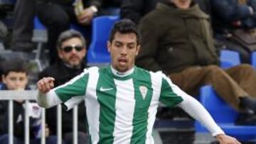 Carlos Caballero, en un partido con el Córdoba.