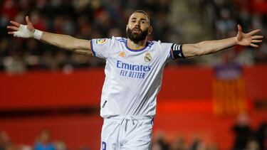 Karim Benzema, máximo goleador de la Liga española.