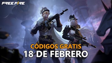Códigos Free Fire 18 de febrero