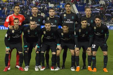 Equipo del Real Madrid.