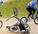 Aparatosa caída en la Copa del Mundo de BMX