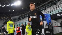 Lautaro Mart&iacute;nez, antes del Juve-Inter.