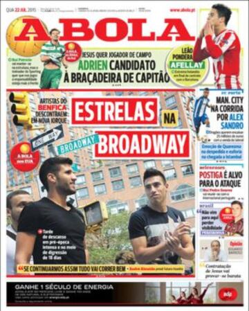 Portadas de la prensa deportiva