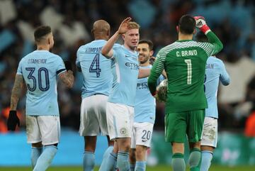 El emotivo festejo de Bravo en el título del City