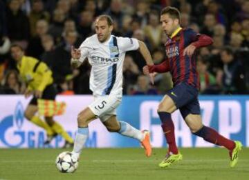 Pablo Zabaleta y Jordi Alba.