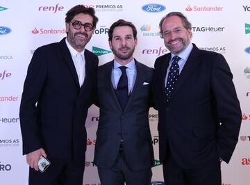Vicente Jiménez Director del Diario As, Miguel Ángel Fernández Director Comercial de Prisa Noticias  y Juan Cantón Gerente del Diario As 