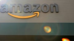 FILE PHOTO: The logo of Amazon is seen at their new warehouse during its opening announcement on the outskirts of Mexico City, Mexico July 30, 2019. Picture taken July 30, 2019. REUTERS/Carlos Jasso/File Photo