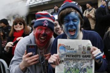 Espectacular recibimiento en las calles de Boston.