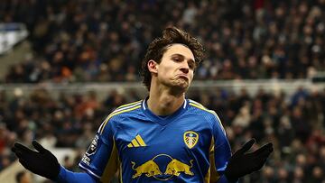 Brenden Aaronson, mediocampista ofensivo de Estados Unidos, marcó un doblete en la Premier League y Pochettino sonríe rumbo al Mundial 2026.