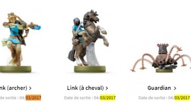 ¿Ha filtrado Nintendo la fecha de Zelda Breath of the Wild a través de sus amiibos?