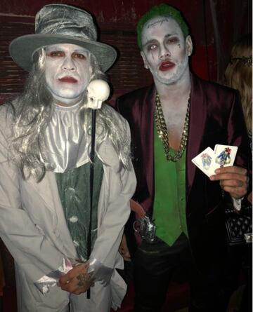 Neymar y Alves celebran Haloween con disfraces extravagantes