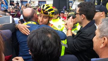 Zipaquirá recibe al campeón del Tour de Francia, Egan Bernal. Estas son algunas de las imágenes que se lleva a cabo en la Plaza de Los Comuneros.