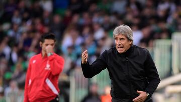 Pellegrini, durante el partido.