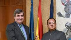 Chen Yansheng ya estuvo este martes en Madrid con Miguel Cardenal, secretario de Estado para el Deporte.