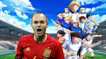 captain tsubasa oliver y benjo capitan tsubasa españa mundial iniesta japon fernando torres el niño arbeloa real madrid futbol seleccion española anime de futbol
