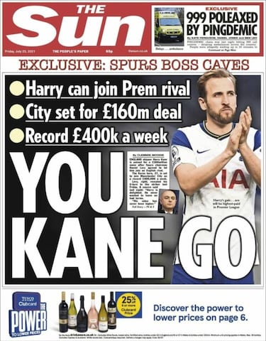 El Tottenham cede: acepta vender a Kane por 190 millones de euros