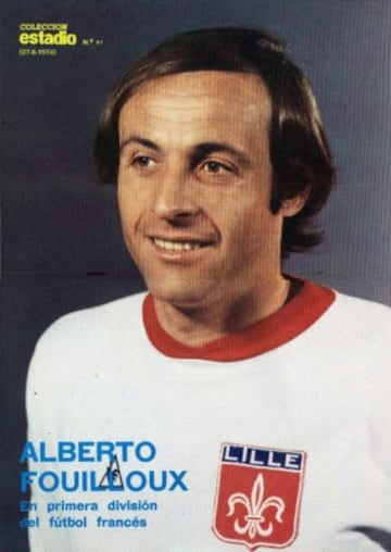 El ex delantero nacional jugó entre 1972 y 1975 en el Lille. Se transformó en ídolo del club.