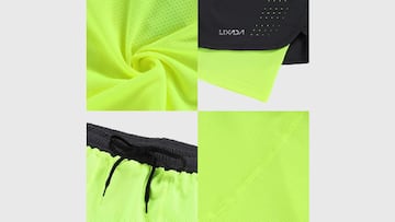 Pantalón corto de deporte para hombre transpirable disponible en Amazon.