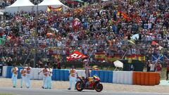 M&aacute;rquez celebrando en Jerez.